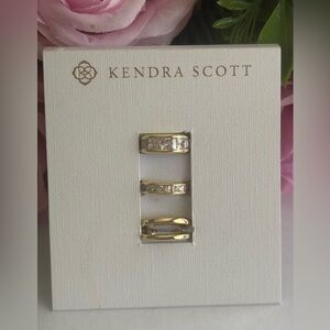 NWT Kendra Scott gold Parker Ear Cuff Set of 3